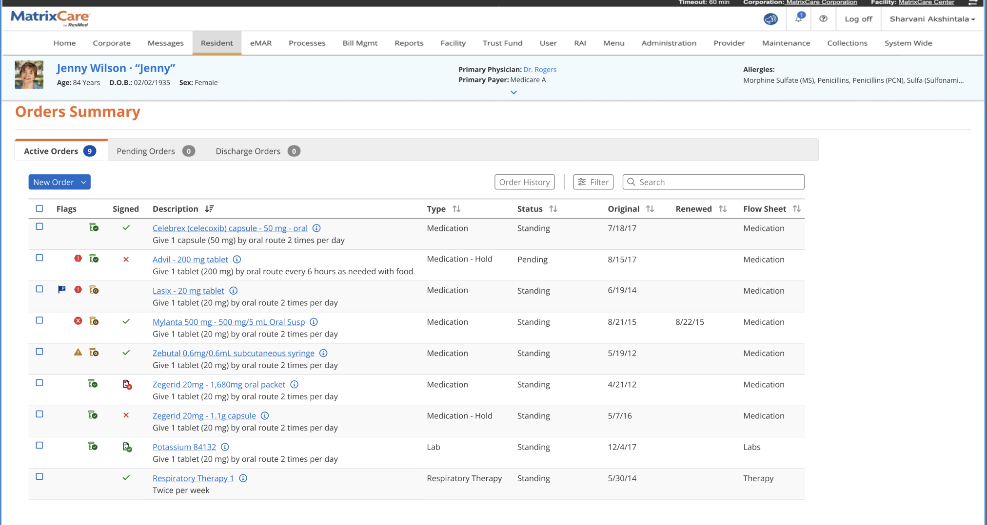 Redesigned orders summary with flags, status and search